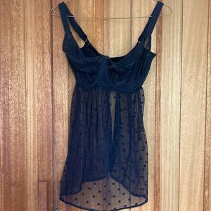 Cleo MARCIE black babydoll, size 30H (UK) / 30K (US)